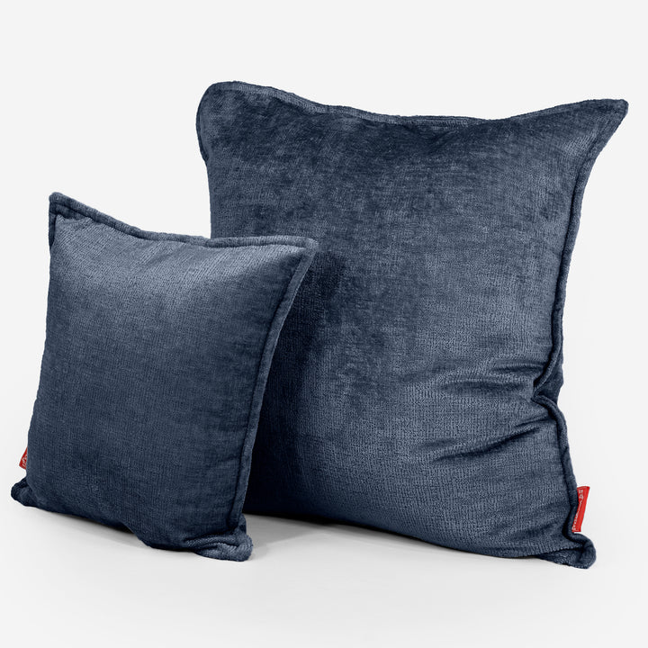 Fundas de Cojín 47 x 47cm - Chenille Azul marino 02