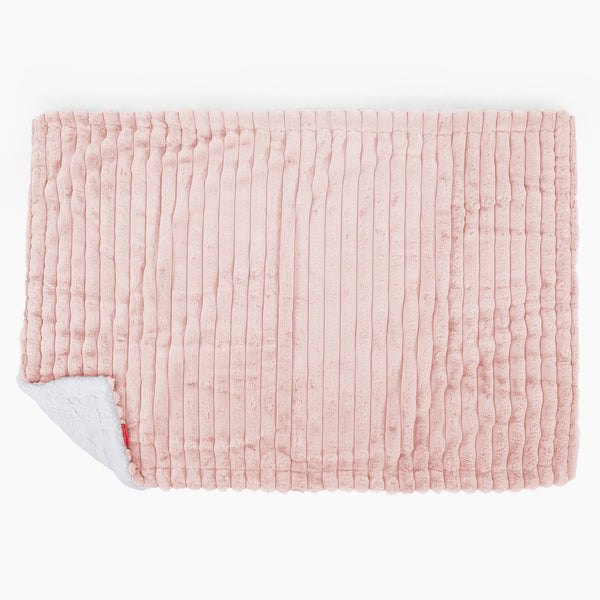 Manta de Sherpa - Pana de Felpa Ultra Rosa Empolvado 02