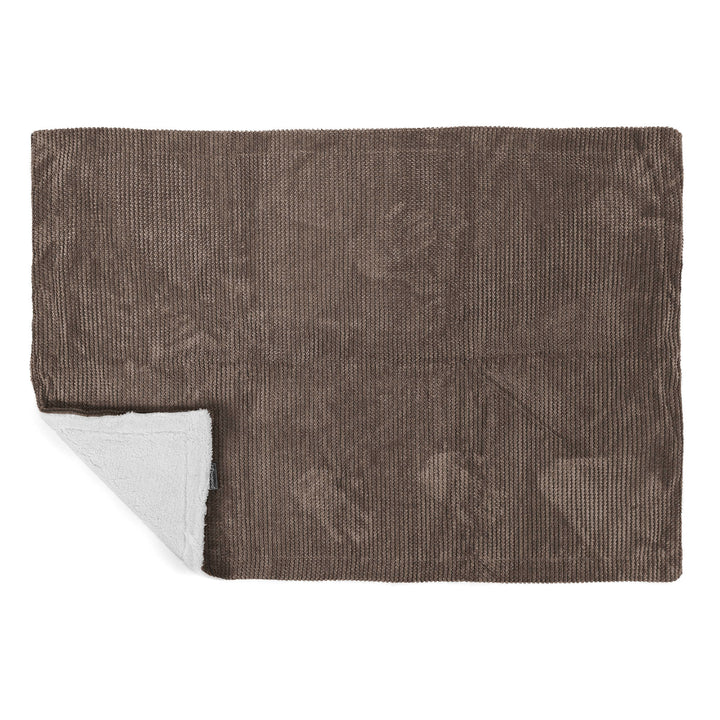 Manta de Sherpa - Pompón Chocolate 03