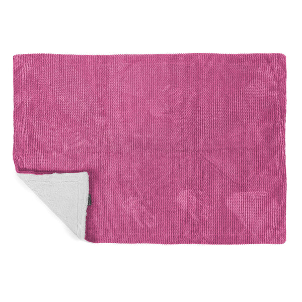 Manta de Sherpa - Pompón Rosa 02