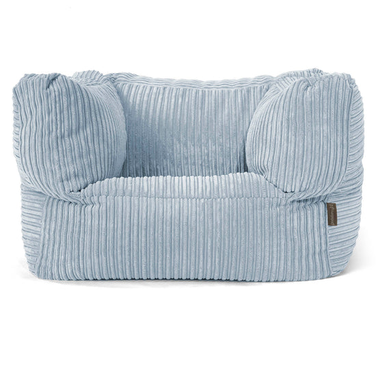 Albert Puff Sillón - Pana Clásica Bebé Azul 01