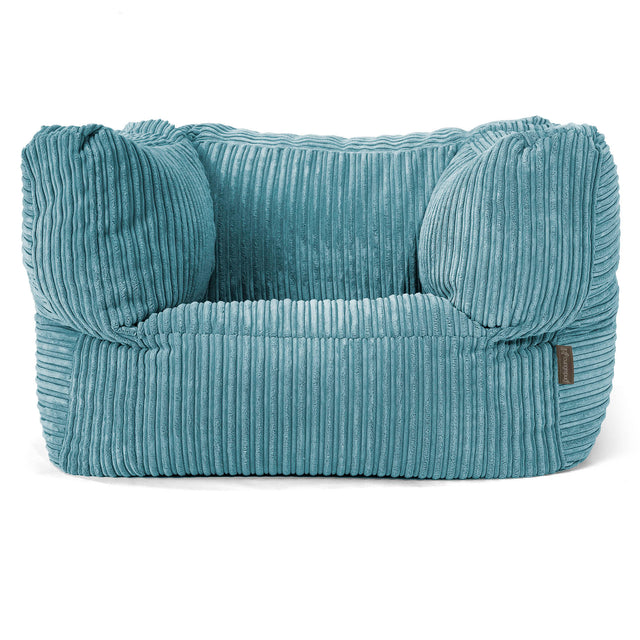 Albert Puff Sillón - Pana Clásica Egeo Azul 01