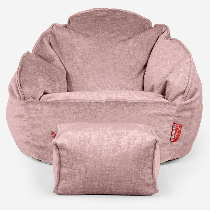Puf Bubble - Chenille Rosa 02