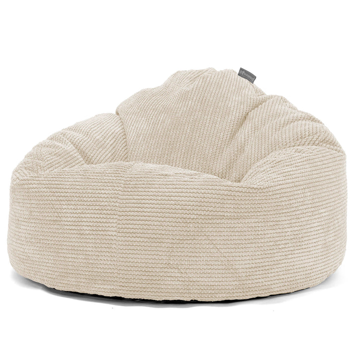 Puf Gigante Snuggle para Niños de 3 a 8 años - Pompón Crema 02