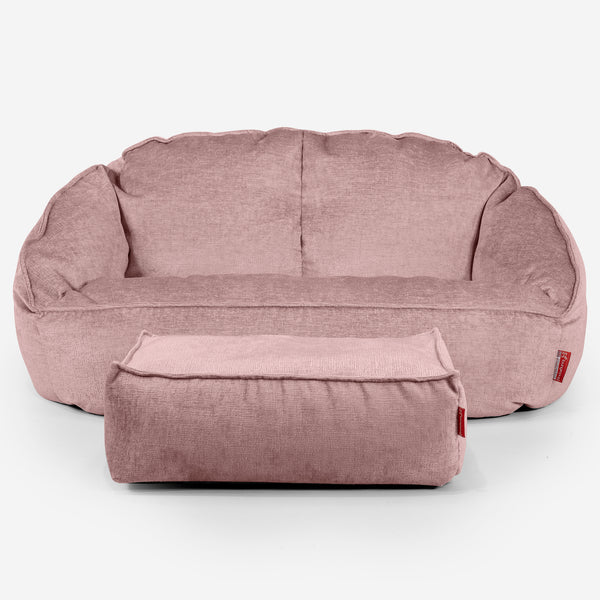 Puf Grande Bubble - Chenille Rosa 01