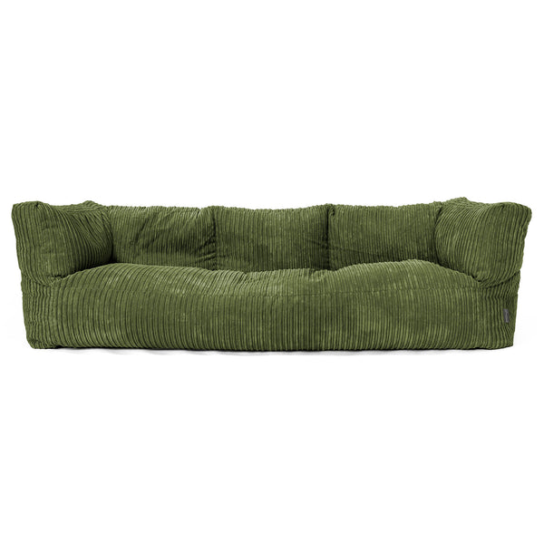 Albert Puf Sofá 3 plazas - Pana Clásica Bosque Verde 01
