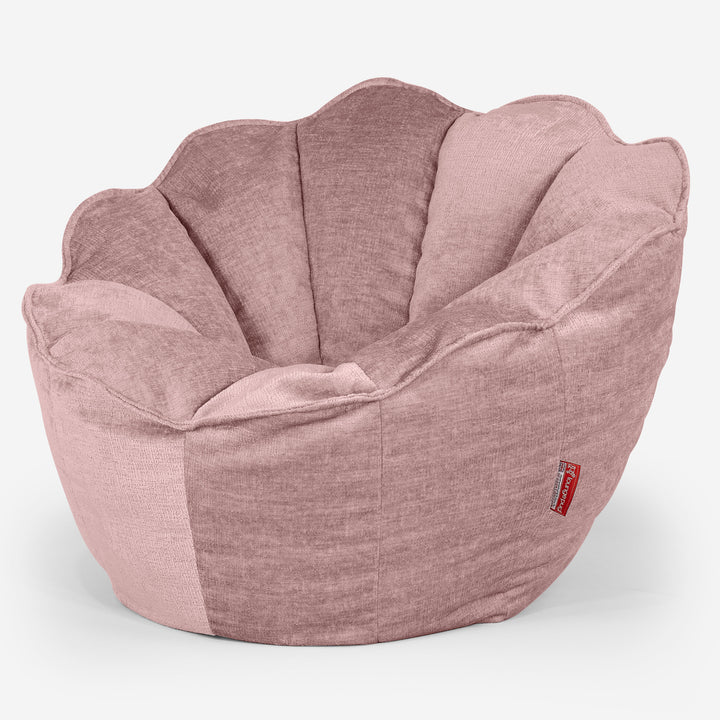 Puf Saco Natalia - Chenille Rosa 02