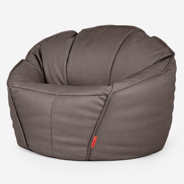 Puf Silla de Juego Clasica Máxima - Cuero Vegano Chocolate 01