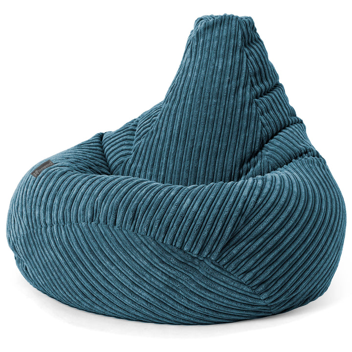 Puf Silla de Juego para Niños de 6 a 14 años - Pana Clásica Azul marino 03