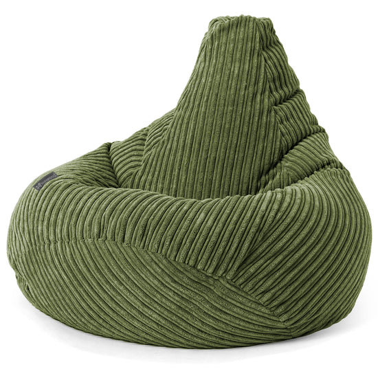 Puf Silla de Juego para Niños de 6 a 14 años - Pana Clásica Bosque Verde 03