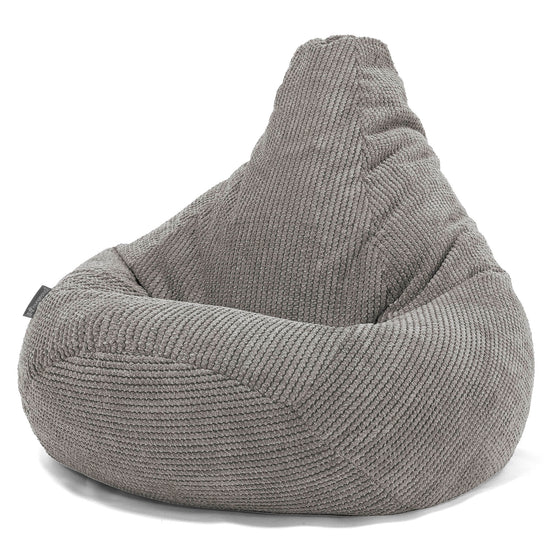 Puf Silla de Juego para Niños de 6 a 14 años - Pompón Carbón Gris 02