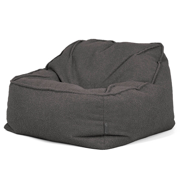 Puf Silla Encorvada - Boucle Grafito_03