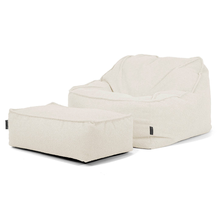 Puf Silla Encorvada - Boucle Marfil_02