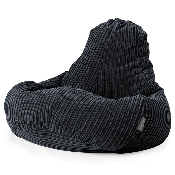 Puf Ultra Lux - Pana Clásica Negro 01