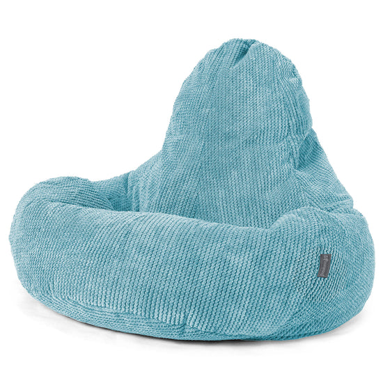 Puf Ultra Lux - Pompón Egeo Azul Blue 01