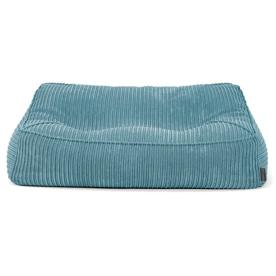Puf Sillón Encorvado - Pana Clásica Egeo Azul 03