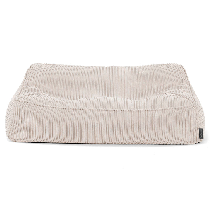 Puf Sillón Encorvado - Pana Clásica Marfil 03