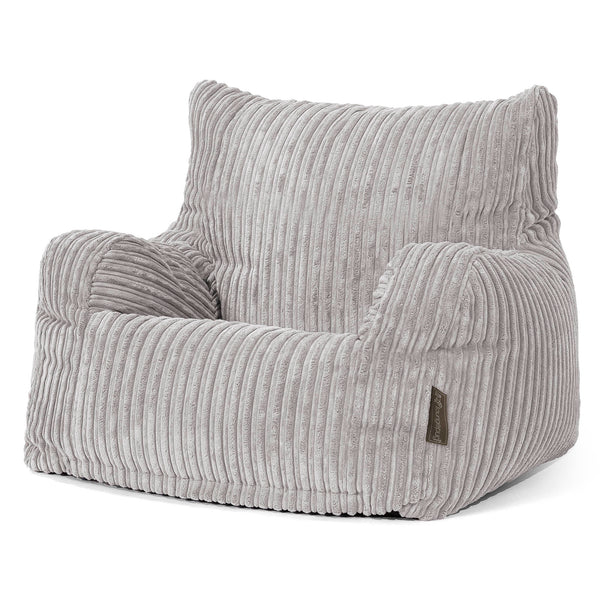 Sillón Puf Teens 6-14 años - Pana Clásica Aluminio Plata 01
