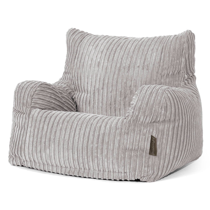 Sillón Puf Teens 6-14 años - Pana Clásica Aluminio Plata 02