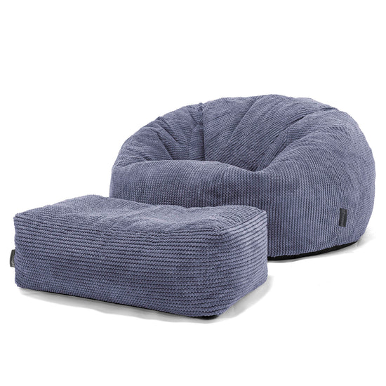 Puf Sofa para Niños de 6 a 14 años - Pompón Morado 03