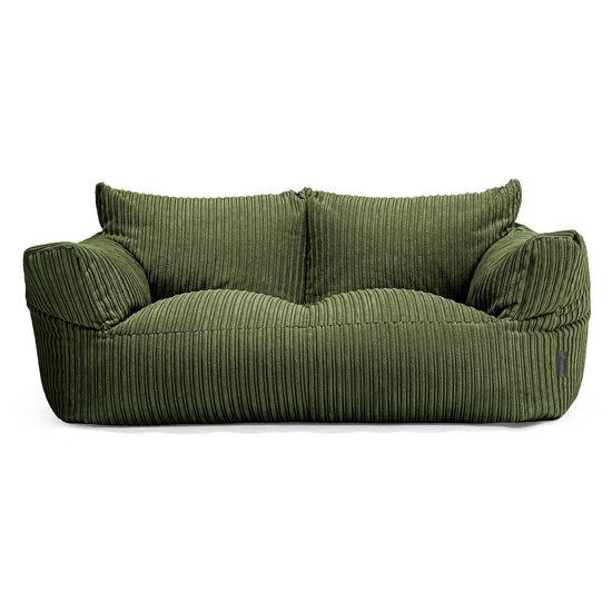 Puf Sofá Josephine - Pana Clásica Bosque Verde 01