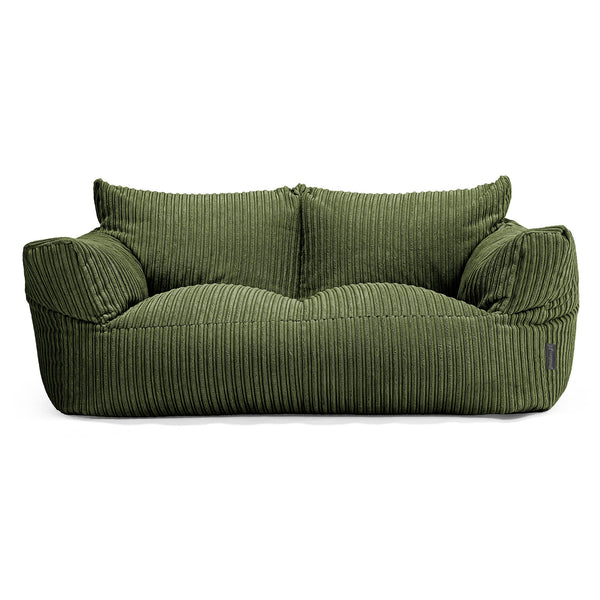 Puf Sofá Josephine - Pana Clásica Bosque Verde 01
