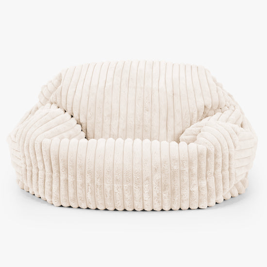 Puf Sofá Sabina - Pana de Felpa Ultra Crema 01