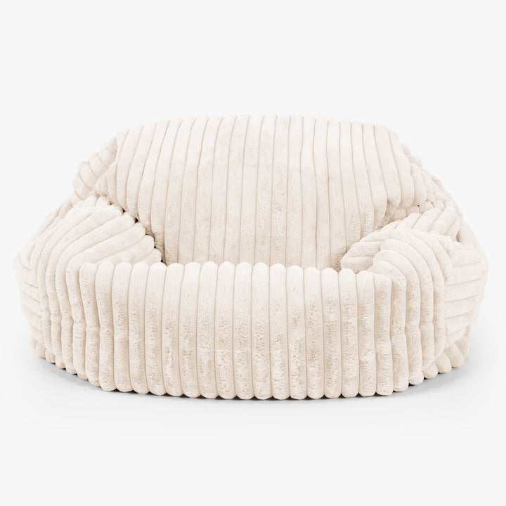 Puf Sofá Sabina - Pana de Felpa Ultra Crema 01