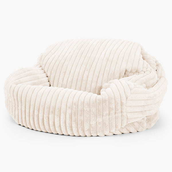 Puf Sofá Sabina - Pana de Felpa Ultra Crema 02