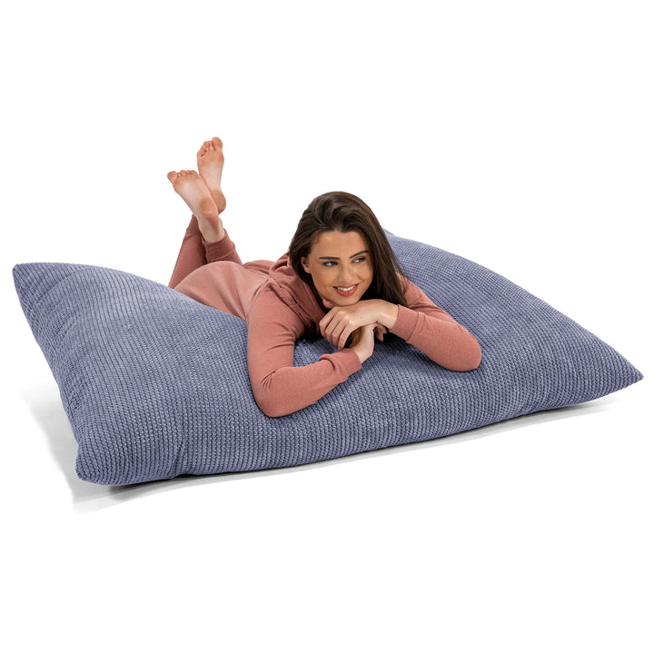 Puff Gigante Cama XL - Pompón Morado 04
