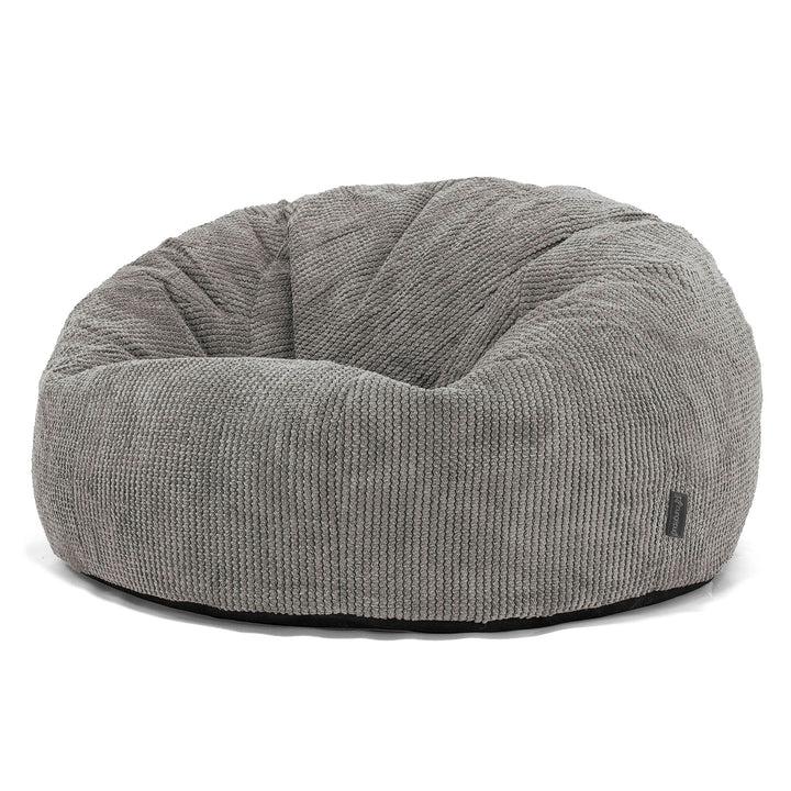 Puff Gigante Sofá Clásica - Pompón Carbón Gris 01