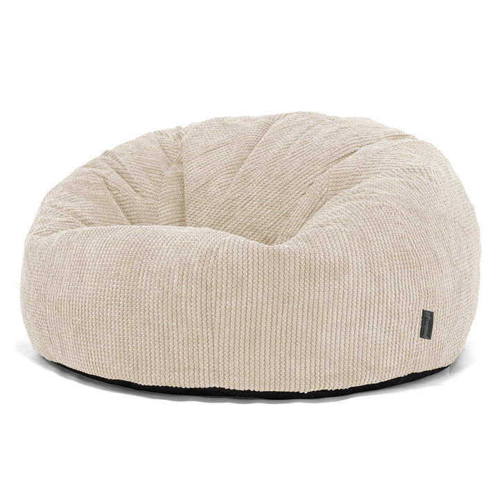 Puff Gigante Sofá Clásica - Pompón Crema 01