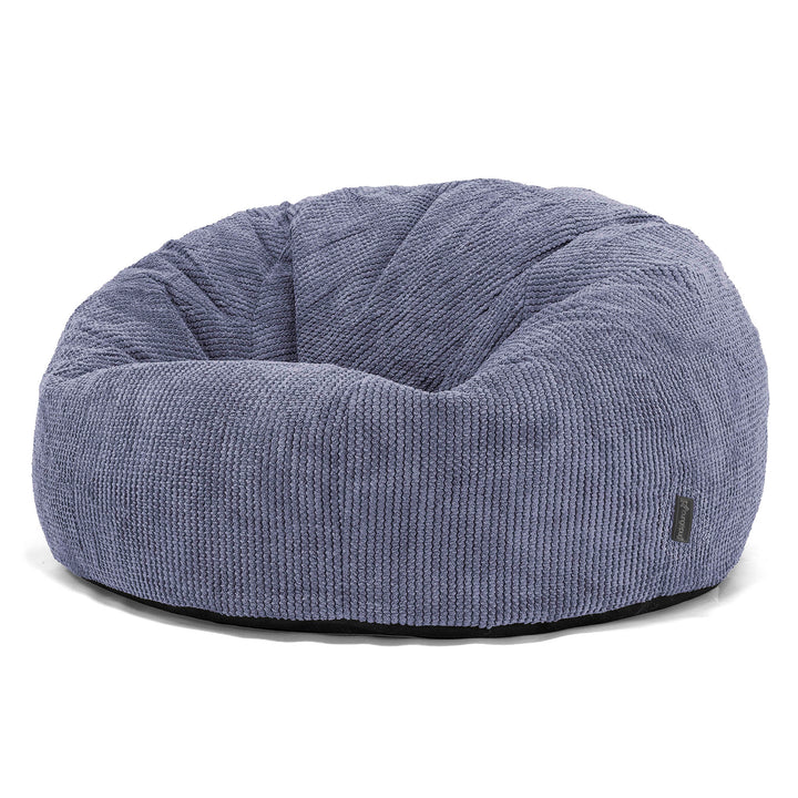 Puff Gigante Sofá Clásica - Pompón Morado 01
