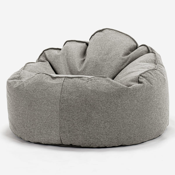 Puff Pera 'Archi' - Lana de Interalli Plata 01