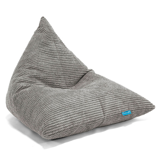 Puff Pera 'Relajarse' Para niños - Pompón Carbón Gris 01