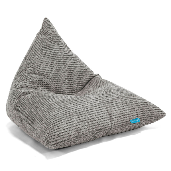 Puff Pera 'Relajarse' Para niños - Pompón Carbón Gris 01