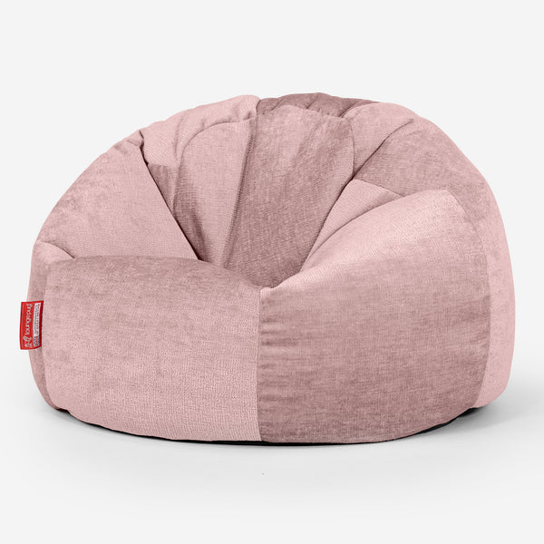 Puff Redondo - Chenille Rosa 01