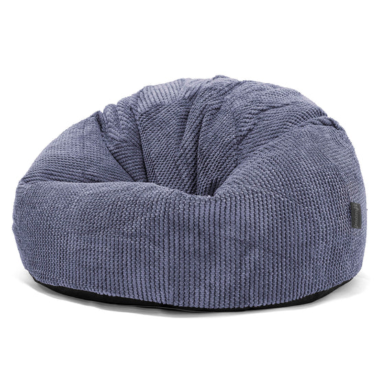 Puff Redondo - Pompón Morado 01