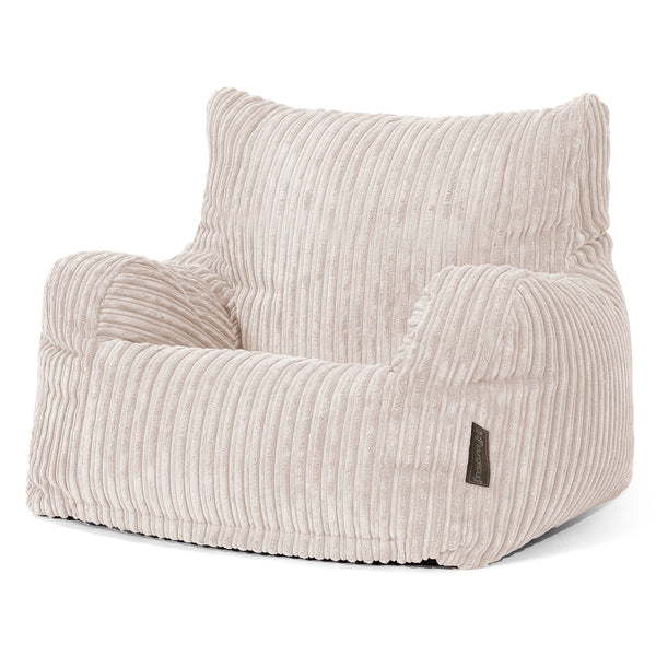 Puff Sillón Josephine - Pana Clásica Marfil 01