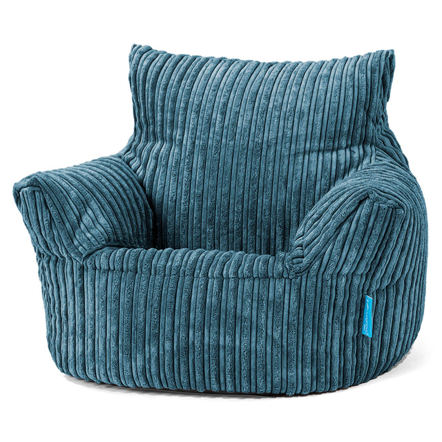 Puff Sillón para niños 1-3 años - Pana Clásica Azul marino 01