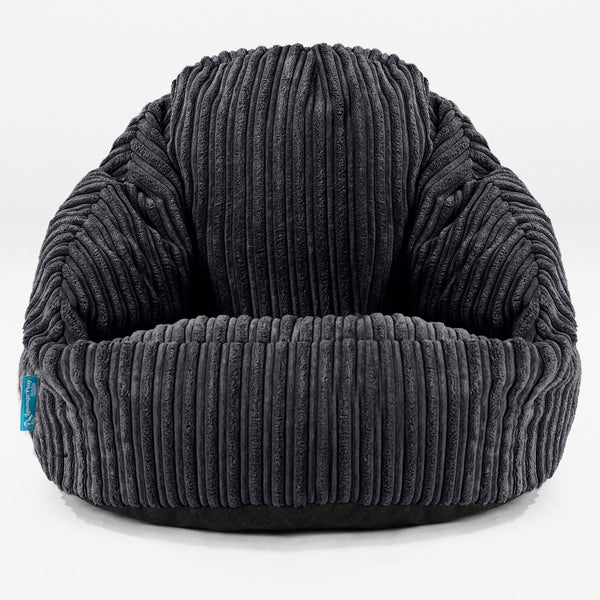 Puf para Niños Bubble 1-3 años - Pana Clásica Negro 01