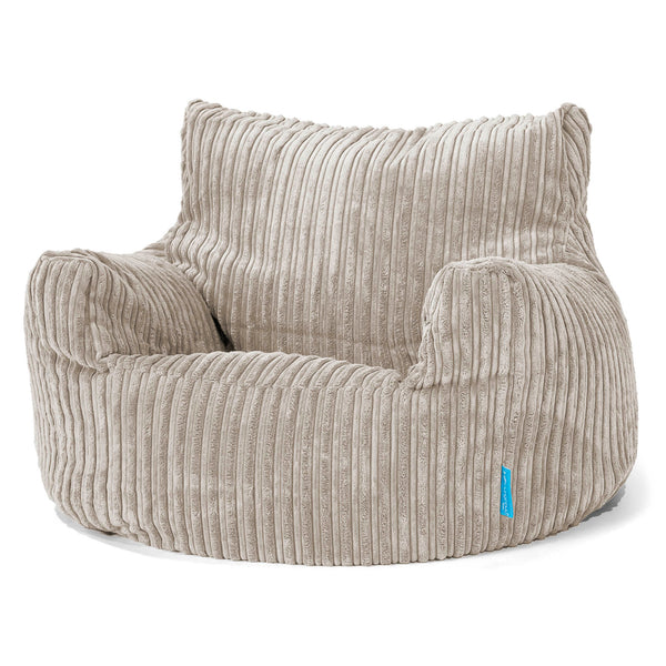 Puff Sillón para niños 3-8 años - Pana Clásica Visón 01