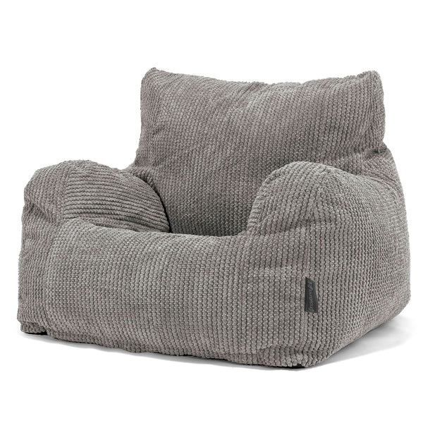 Puff Sillón - Pompón Carbón Gris 01