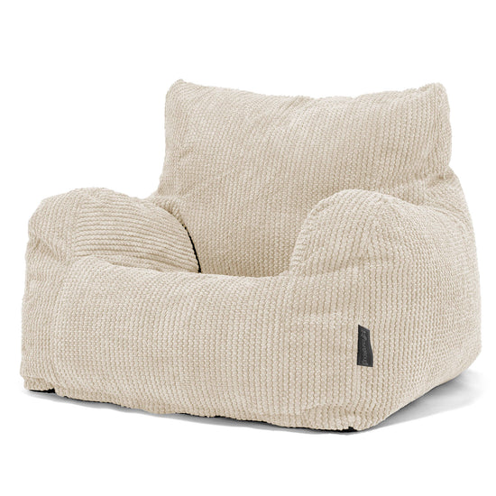 Puff Sillón - Pompón Crema 01