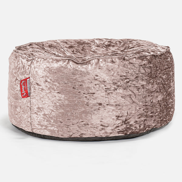 Puff Taburete - Terciopelo Retro Trufa 01