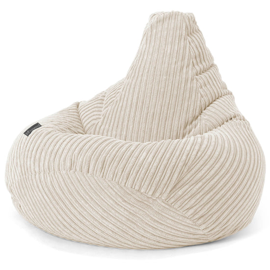 Silla De Juego Puf - Pana Clásica Crema 02