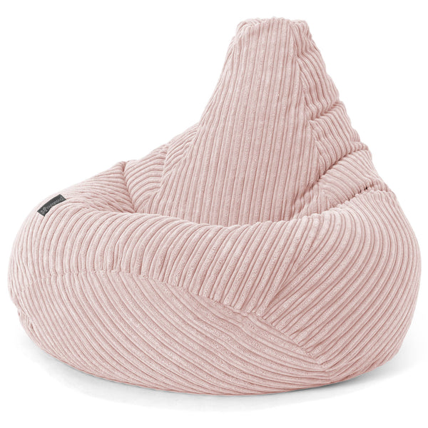 Silla De Juego Puf - Pana Clásica Rosa Claro 01