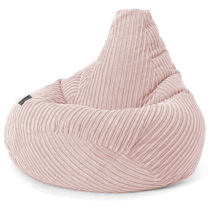 Silla De Juego Puf - Pana Clásica Rosa Claro 02