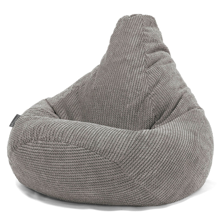 Silla De Juego Puf - Pompón Carbón Gris 02