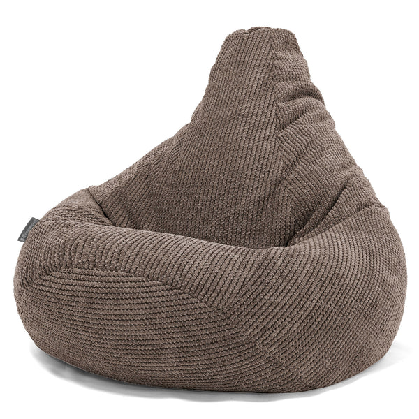Silla De Juego Puf - Pompón Chocolate 01